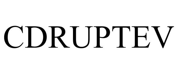 Trademark Logo CDRUPTEV