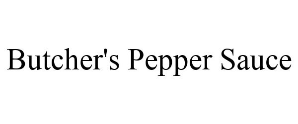  BUTCHER'S PEPPER SAUCE