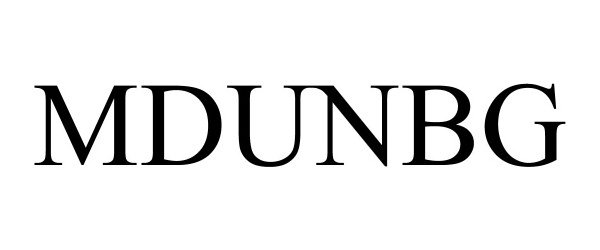 Trademark Logo MDUNBG