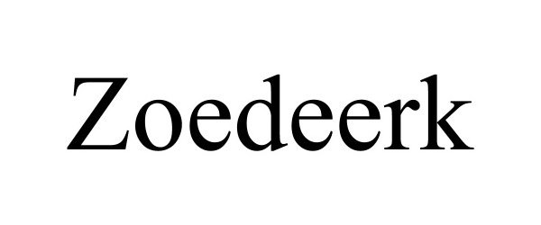 Trademark Logo ZOEDEERK
