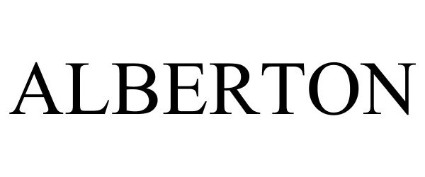 Trademark Logo ALBERTON