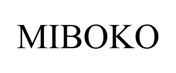 Trademark Logo MIBOKO