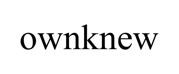 Trademark Logo OWNKNEW