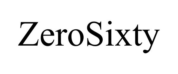 Trademark Logo ZEROSIXTY