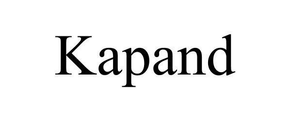 Trademark Logo KAPAND