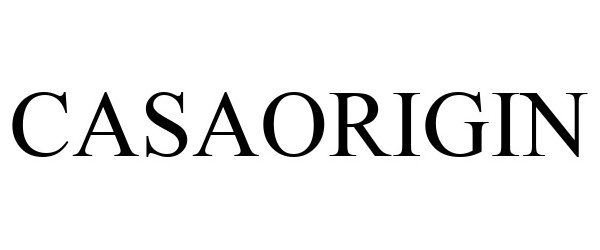 Trademark Logo CASAORIGIN