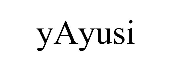 Trademark Logo YAYUSI