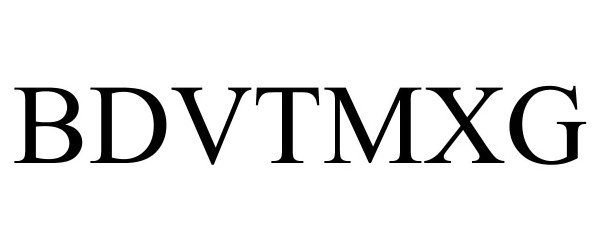 Trademark Logo BDVTMXG