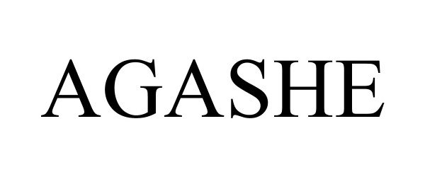 Trademark Logo AGASHE