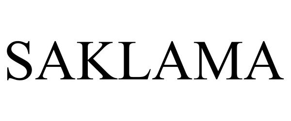 Trademark Logo SAKLAMA