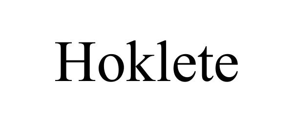 Trademark Logo HOKLETE