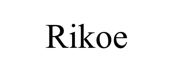 Trademark Logo RIKOE
