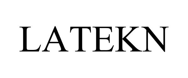 Trademark Logo LATEKN
