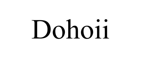 Trademark Logo DOHOII