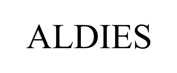 Trademark Logo ALDIES