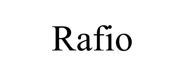 Trademark Logo RAFIO