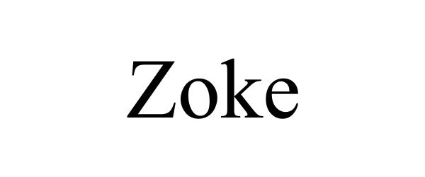 Trademark Logo ZOKE