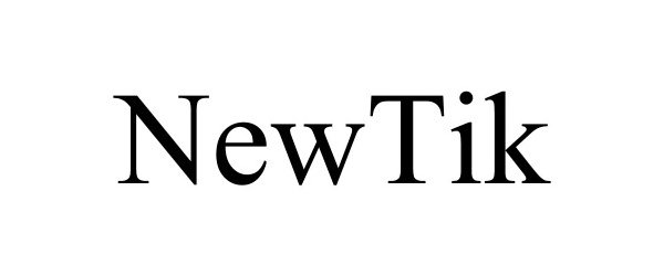 Trademark Logo NEWTIK