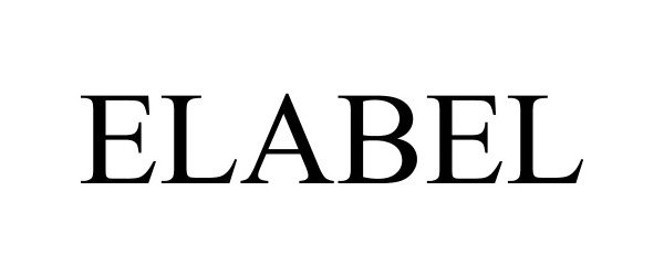 Trademark Logo ELABEL
