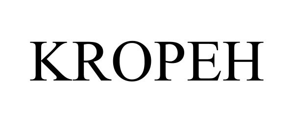 Trademark Logo KROPEH