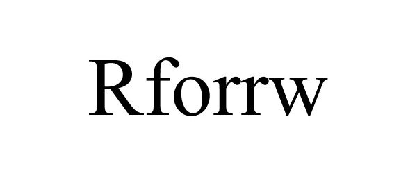 Trademark Logo RFORRW