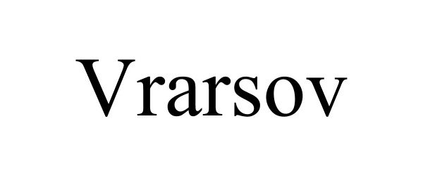 Trademark Logo VRARSOV