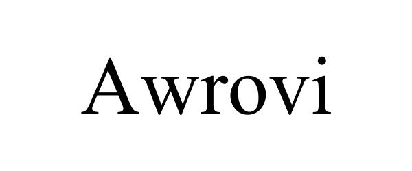 Trademark Logo AWROVI