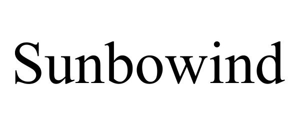 Trademark Logo SUNBOWIND