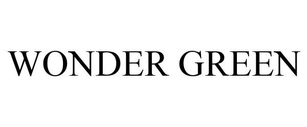 Trademark Logo WONDER GREEN