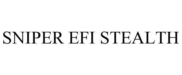 Trademark Logo SNIPER EFI STEALTH