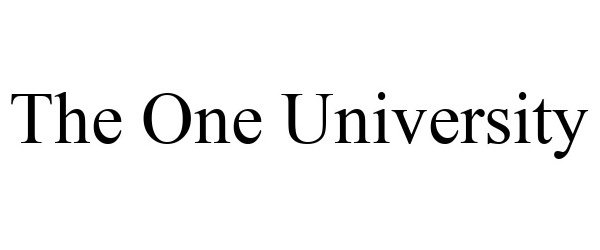 Trademark Logo THE ONE UNIVERSITY