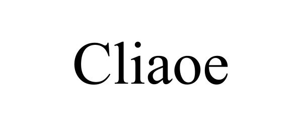 Trademark Logo CLIAOE