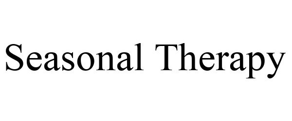 Trademark Logo SEASONAL THERAPY