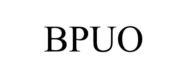 Trademark Logo BPUO