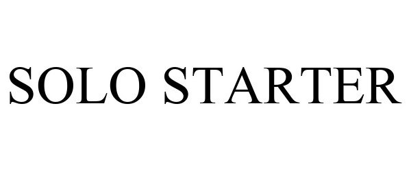 Trademark Logo SOLO STARTER