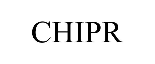 Trademark Logo CHIPR