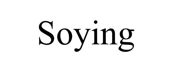 Trademark Logo SOYING