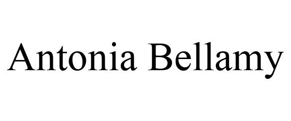 Trademark Logo ANTONIA BELLAMY