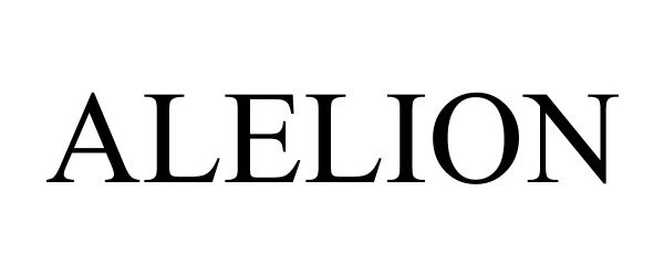 Trademark Logo ALELION