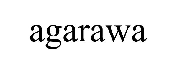 Trademark Logo AGARAWA