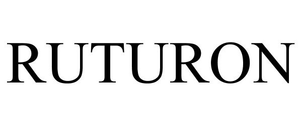 Trademark Logo RUTURON