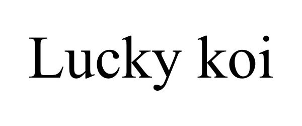 Trademark Logo LUCKY KOI