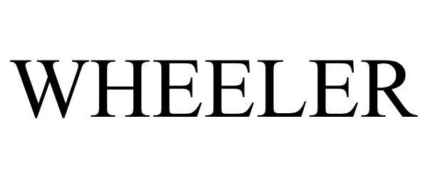 Trademark Logo WHEELER