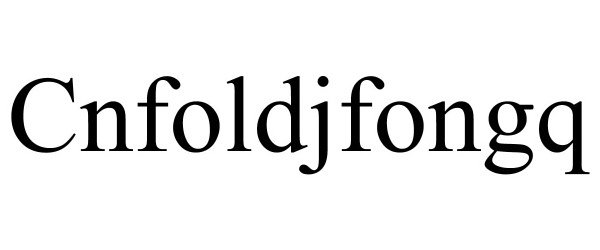 Trademark Logo CNFOLDJFONGQ