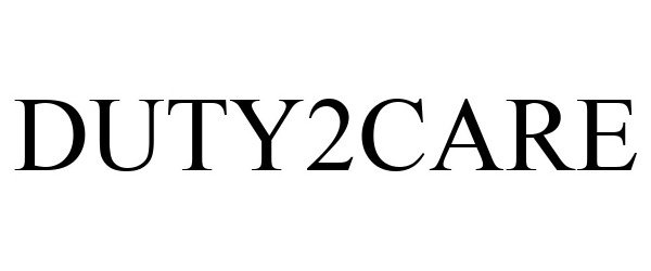 Trademark Logo DUTY2CARE