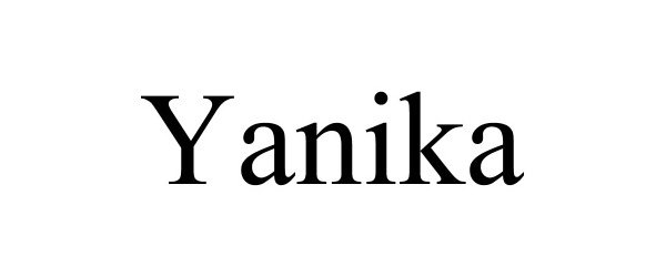 Trademark Logo YANIKA