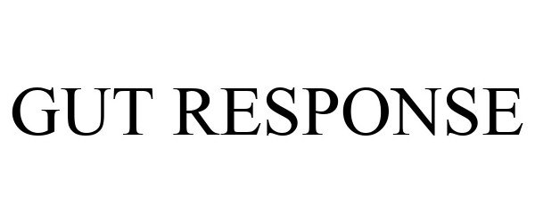 Trademark Logo GUT RESPONSE