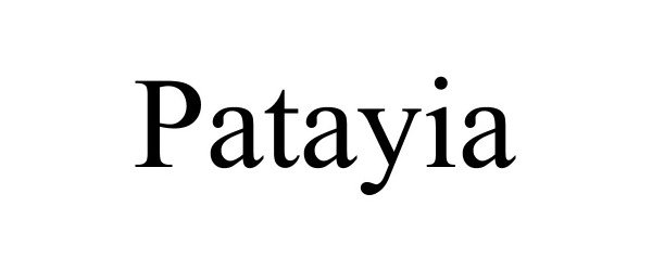 Trademark Logo PATAYIA