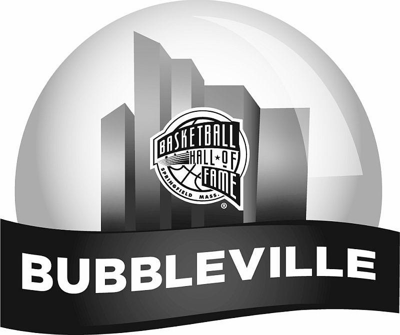 Trademark Logo BUBBLEVILLE BASKETBALL HALL OF FAME SPRINGFIELD MASS.