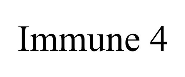 Trademark Logo IMMUNE 4